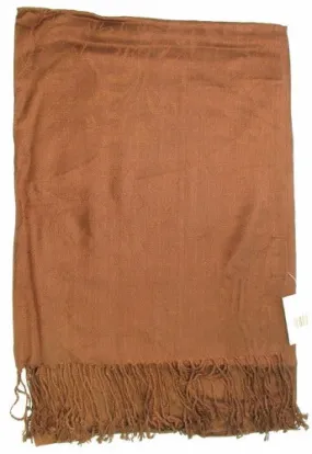 100% Viscose Scarf - Brown