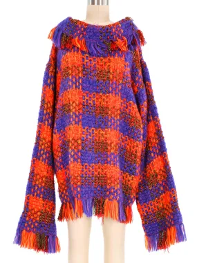 1991 Yves Saint Laurent Chunky Knit Sweater Dress