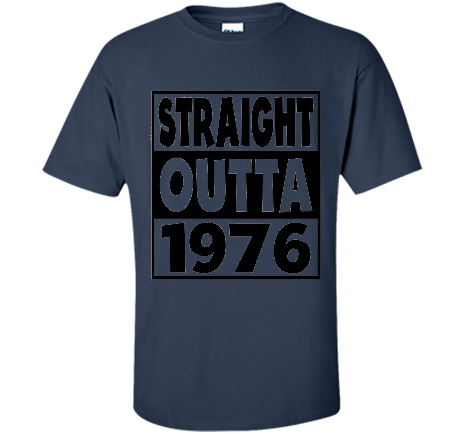 41st Birthday Gift T-Shirt Straight Outta 1976 White