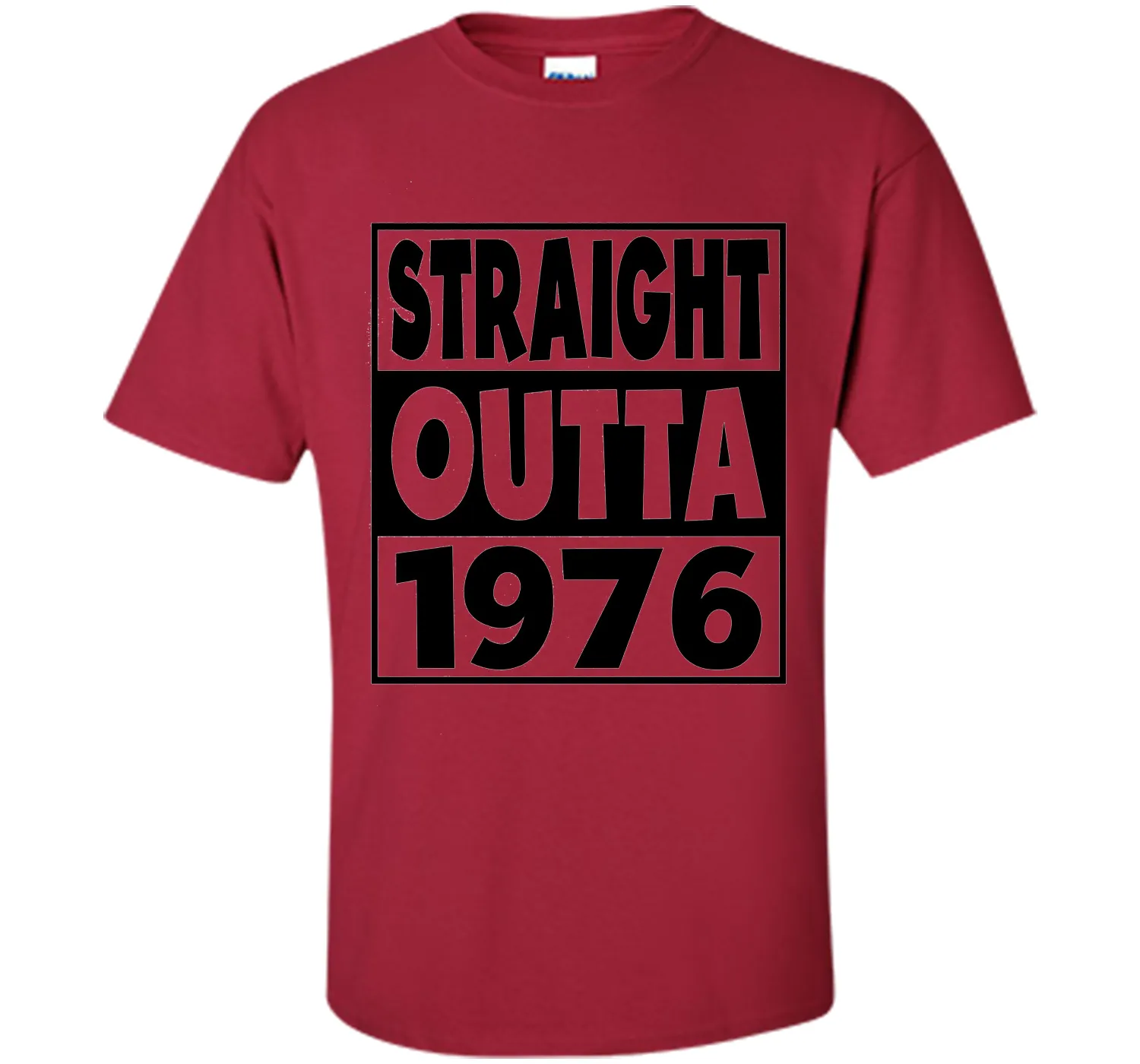 41st Birthday Gift T-Shirt Straight Outta 1976 White