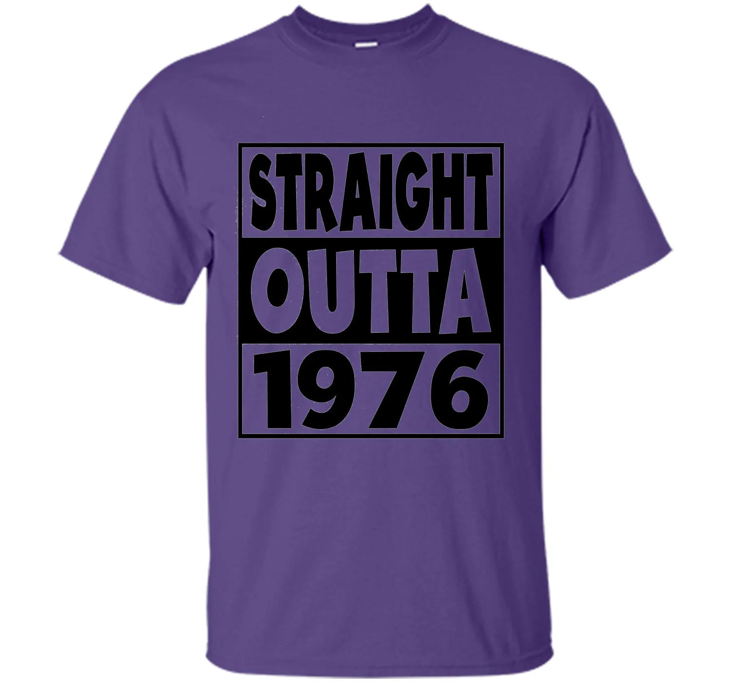 41st Birthday Gift T-Shirt Straight Outta 1976 White