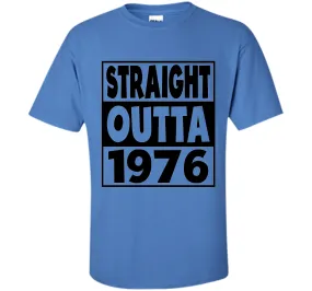 41st Birthday Gift T-Shirt Straight Outta 1976 White