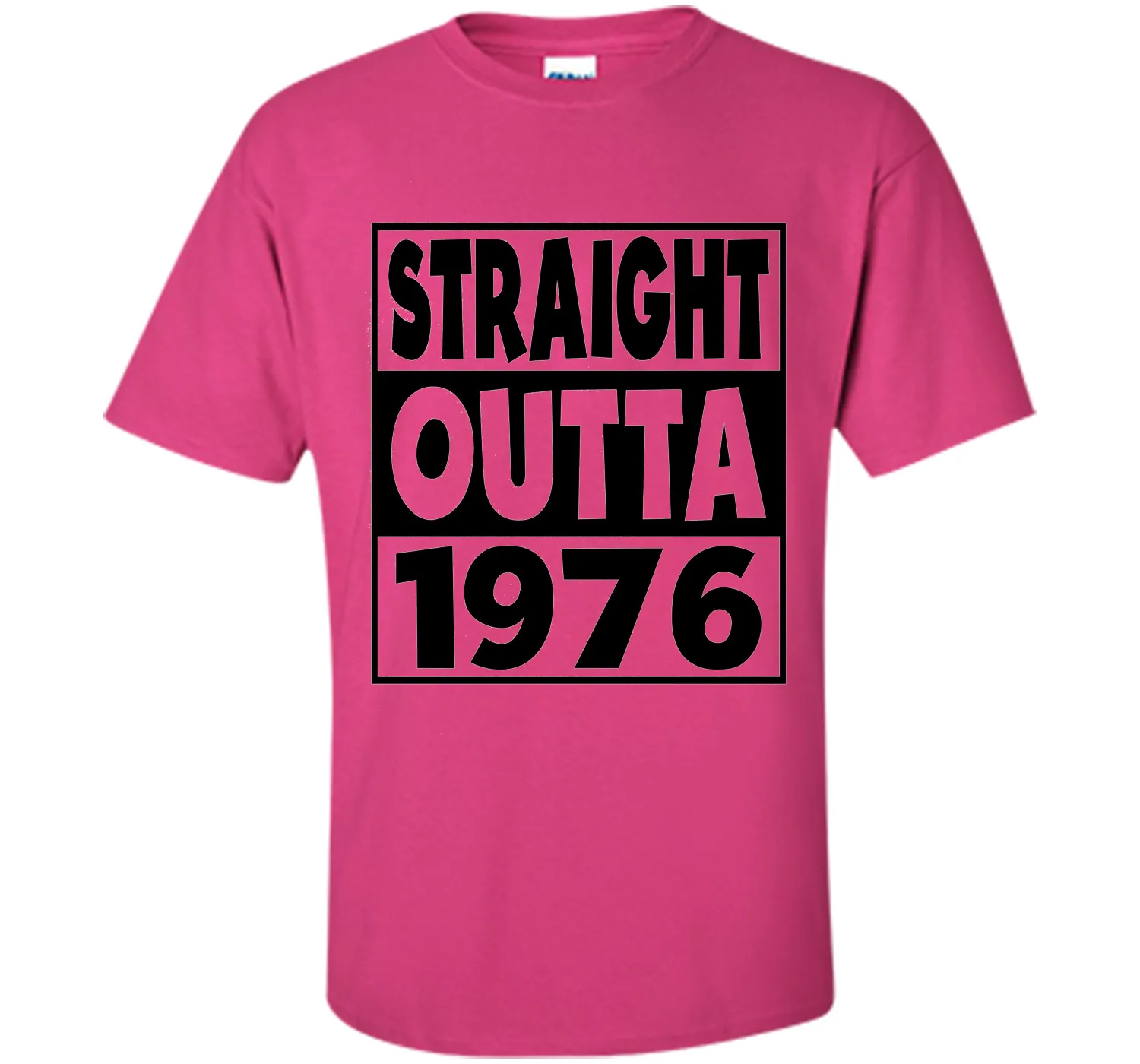 41st Birthday Gift T-Shirt Straight Outta 1976 White