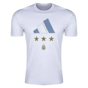 adidas Argentina World Cup Winners T-Shirt (White)