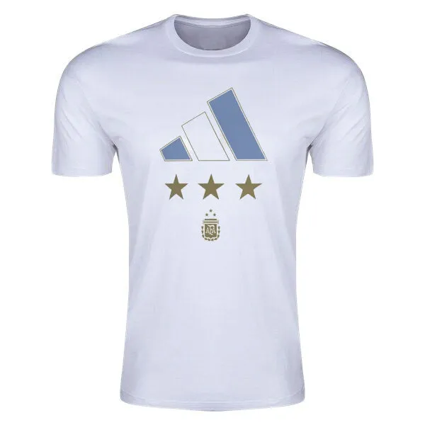 adidas Argentina World Cup Winners T-Shirt (White)