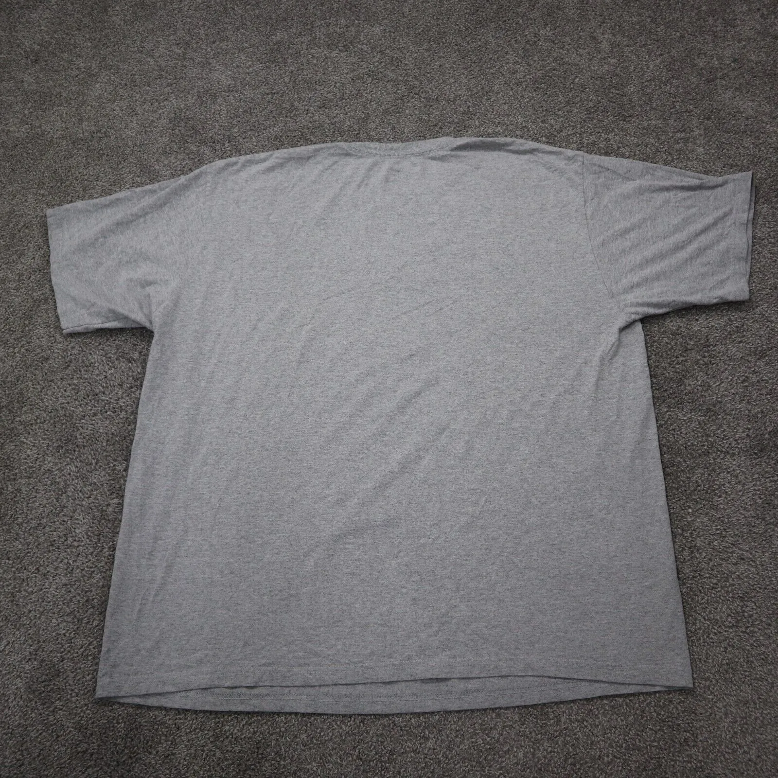 Adidas Womens Pullover T-Shirt Short Sleeve Crew Neck Graphic Logo Gray Size 2XL