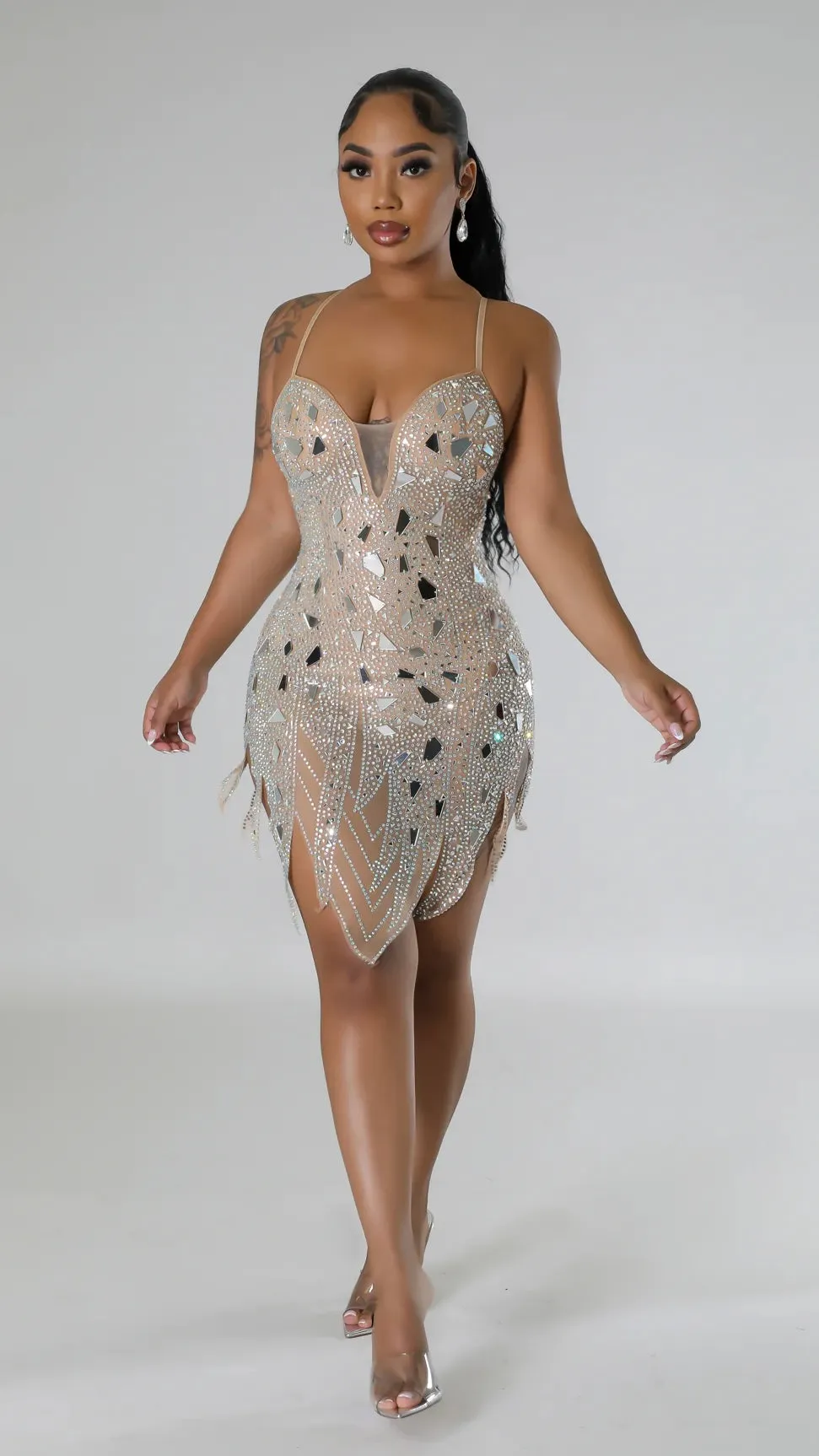Aniyah Dress - Nude