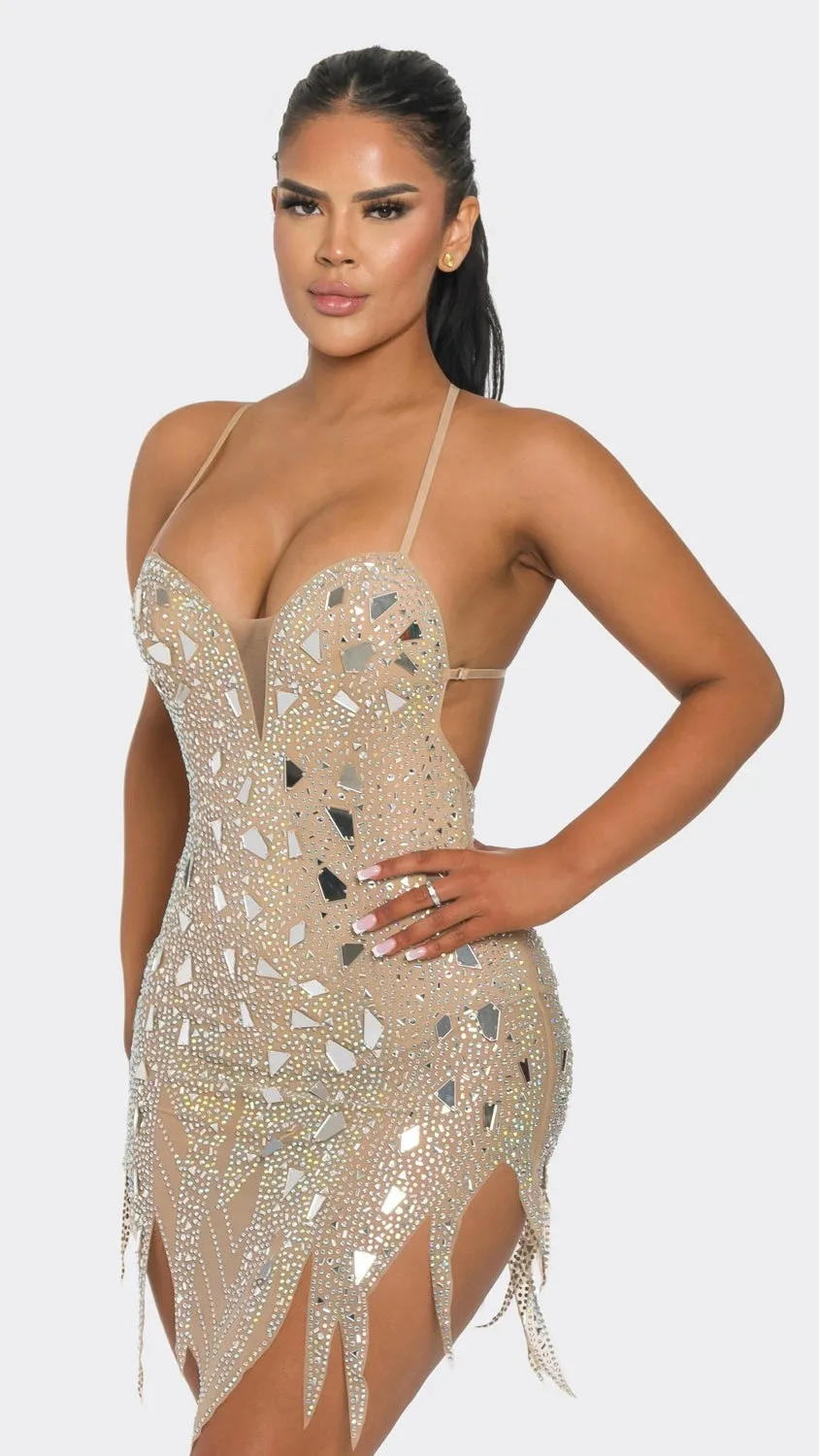 Aniyah Dress - Nude