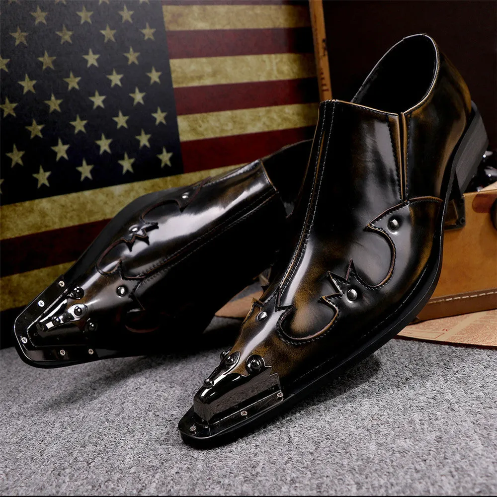 AOMISHOES™ CLASSIC BLACK DRESS SHOES #8117