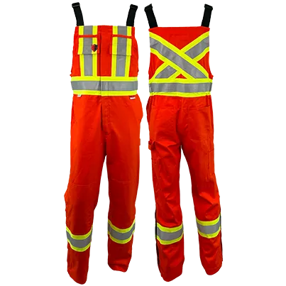 Atlas Guardian® FR/AR Bibs w/4" Contrast Striping by Atlas Workwear - Style 3074OR