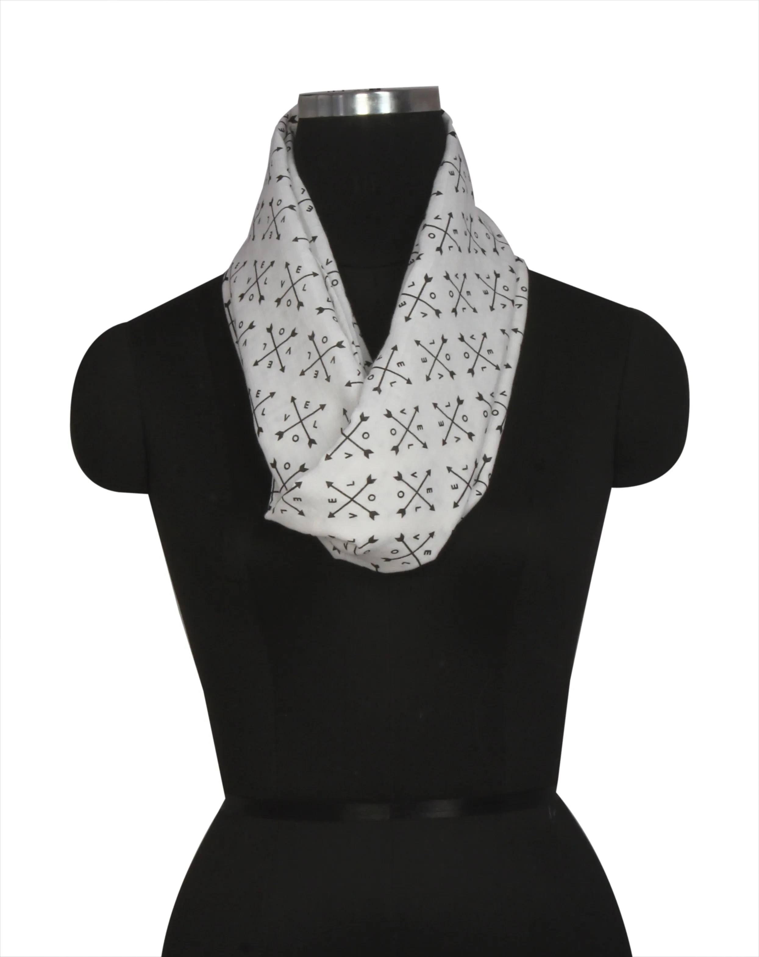 Bacati - Love Black Muslin Nursing Scarf