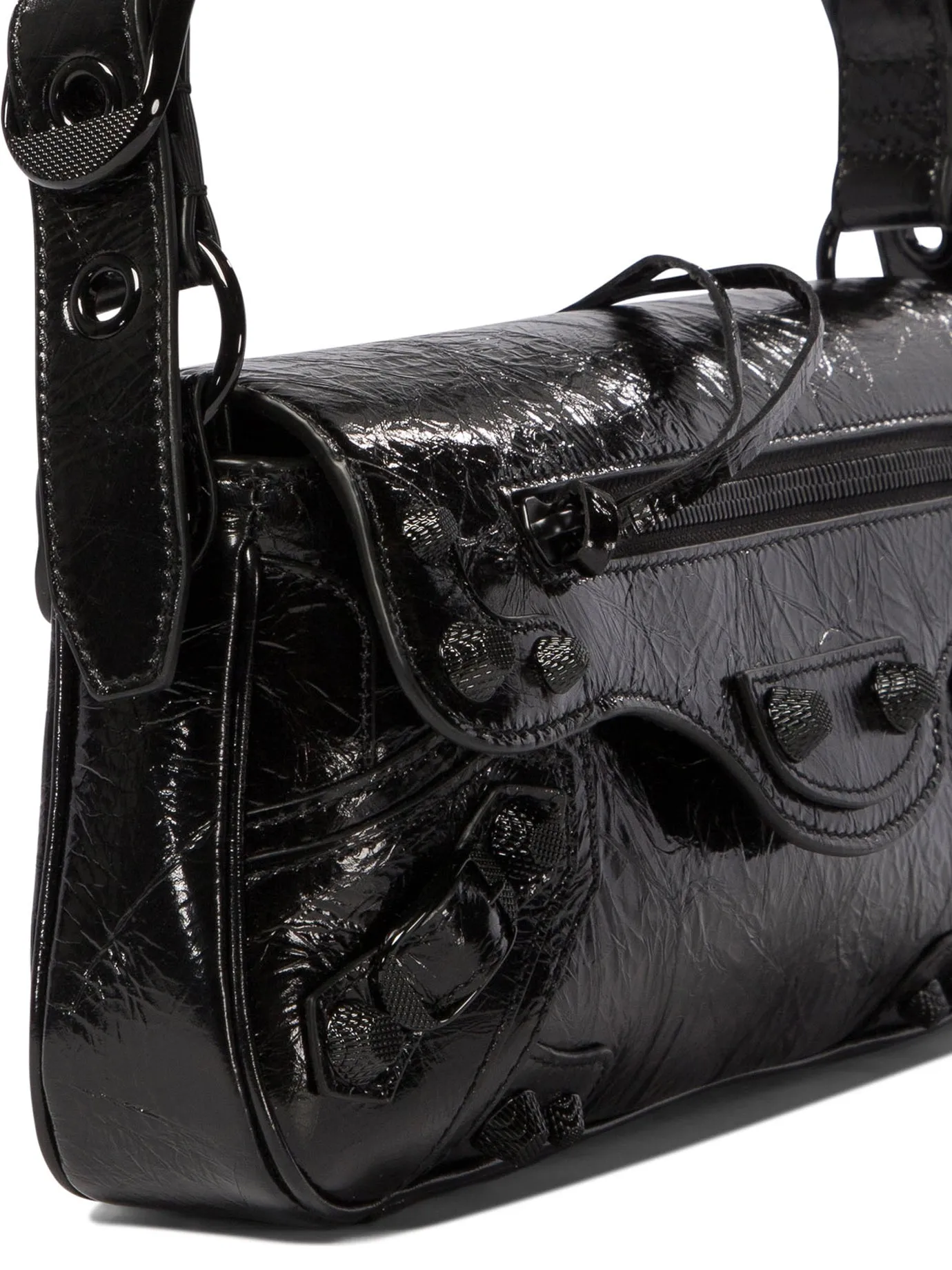 BALENCIAGA Chic Mini Lamb Leather Shoulder Bag
