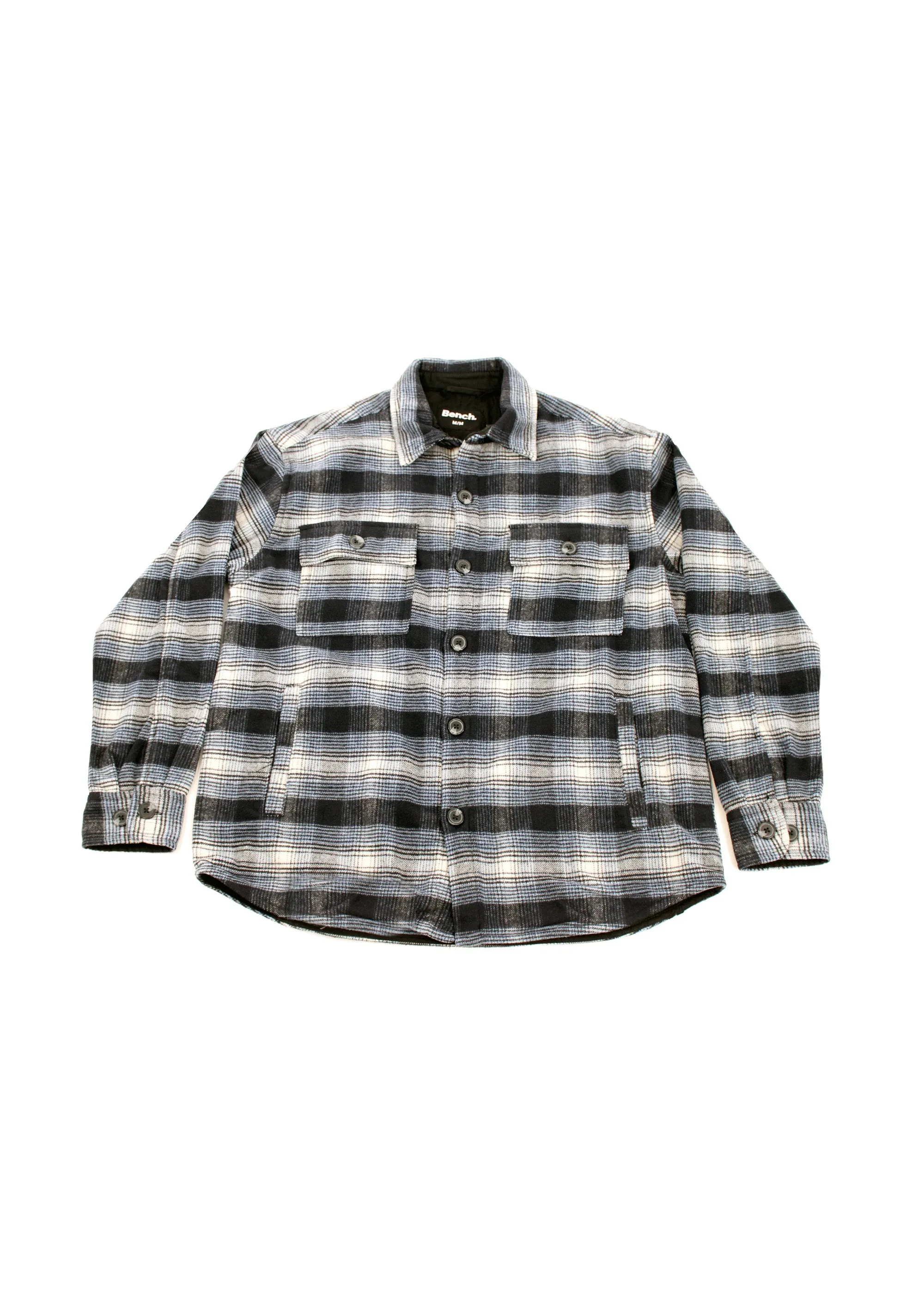 BENCH Blue Men's Urban Explorer Wooled Shacket