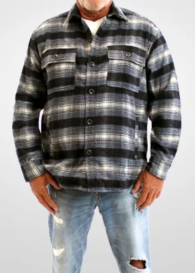 BENCH Blue Men's Urban Explorer Wooled Shacket