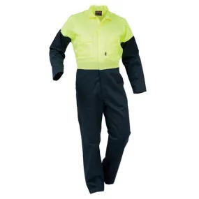 Bison Overalls Workzone Day/Only Polycotton Zip Spruce/Yellow (DOPPC)