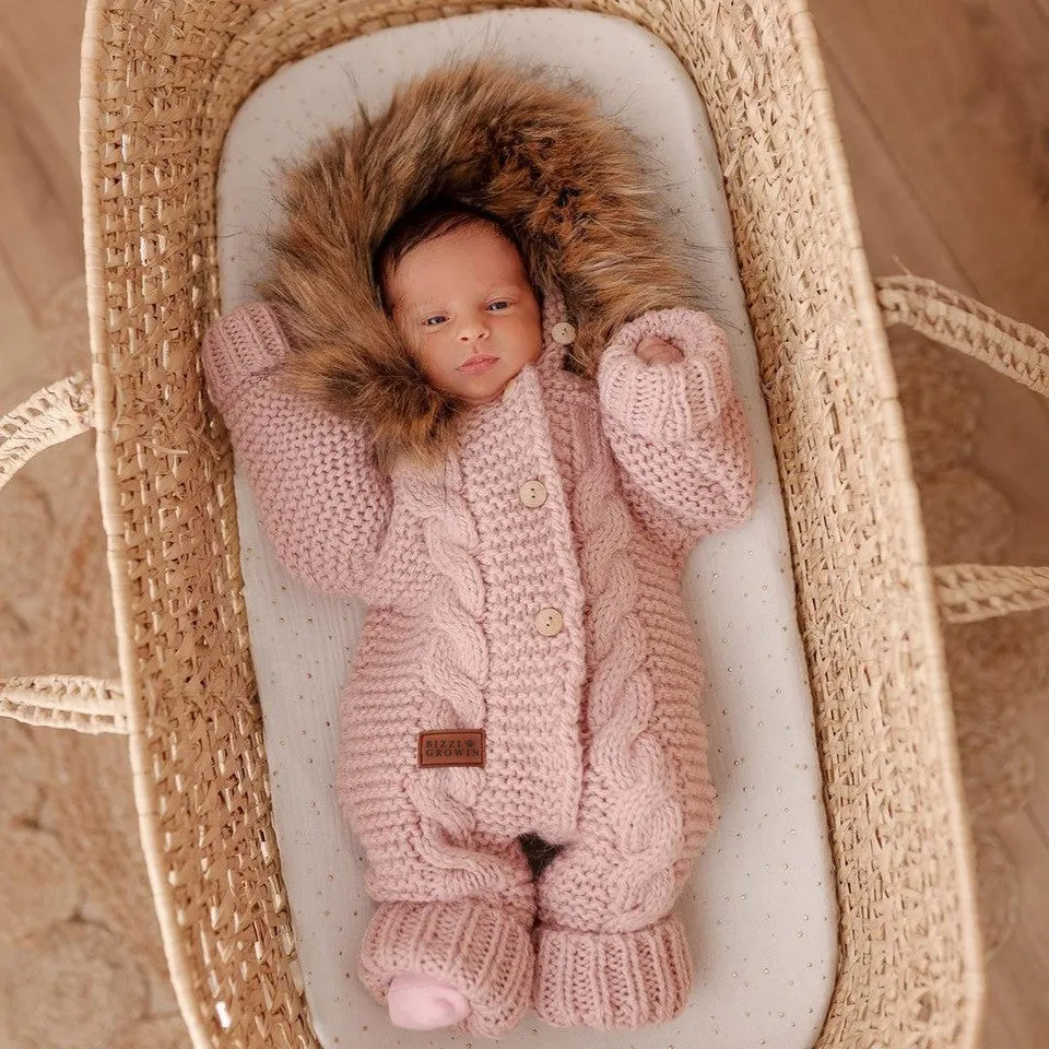 Bizzi Growin Alpaca Pram Suit - Pink