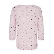 Blush Mini Spot Jacquard Blouse
