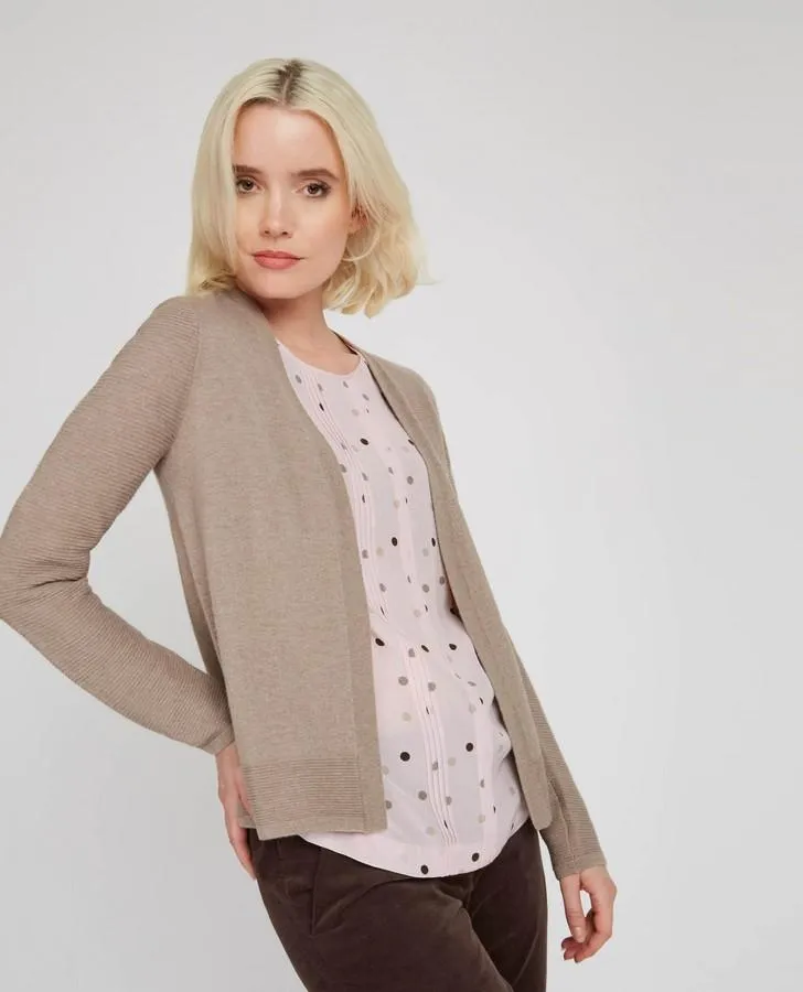 Blush Mini Spot Jacquard Blouse