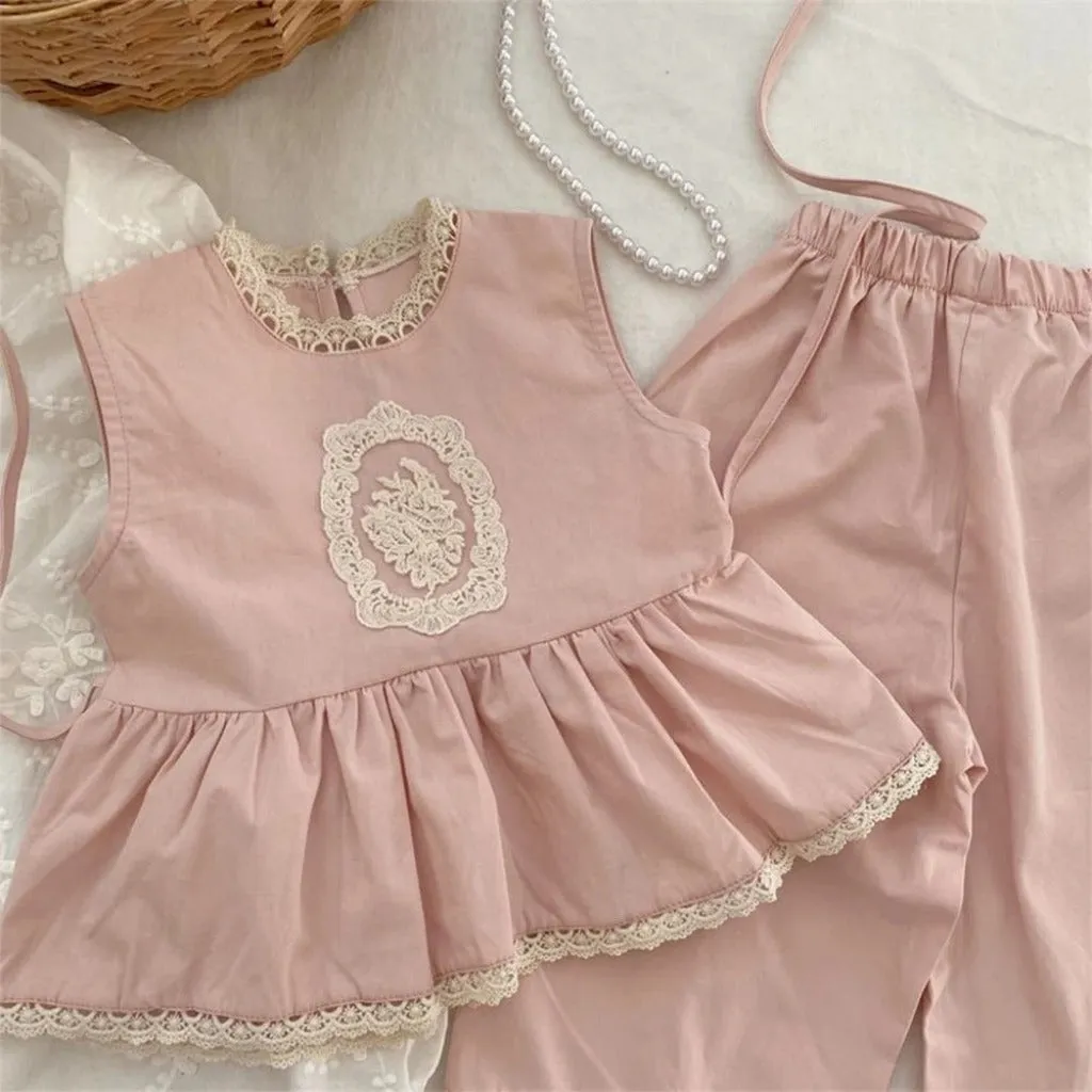Boho Pink Penelope Top & Bottom Set