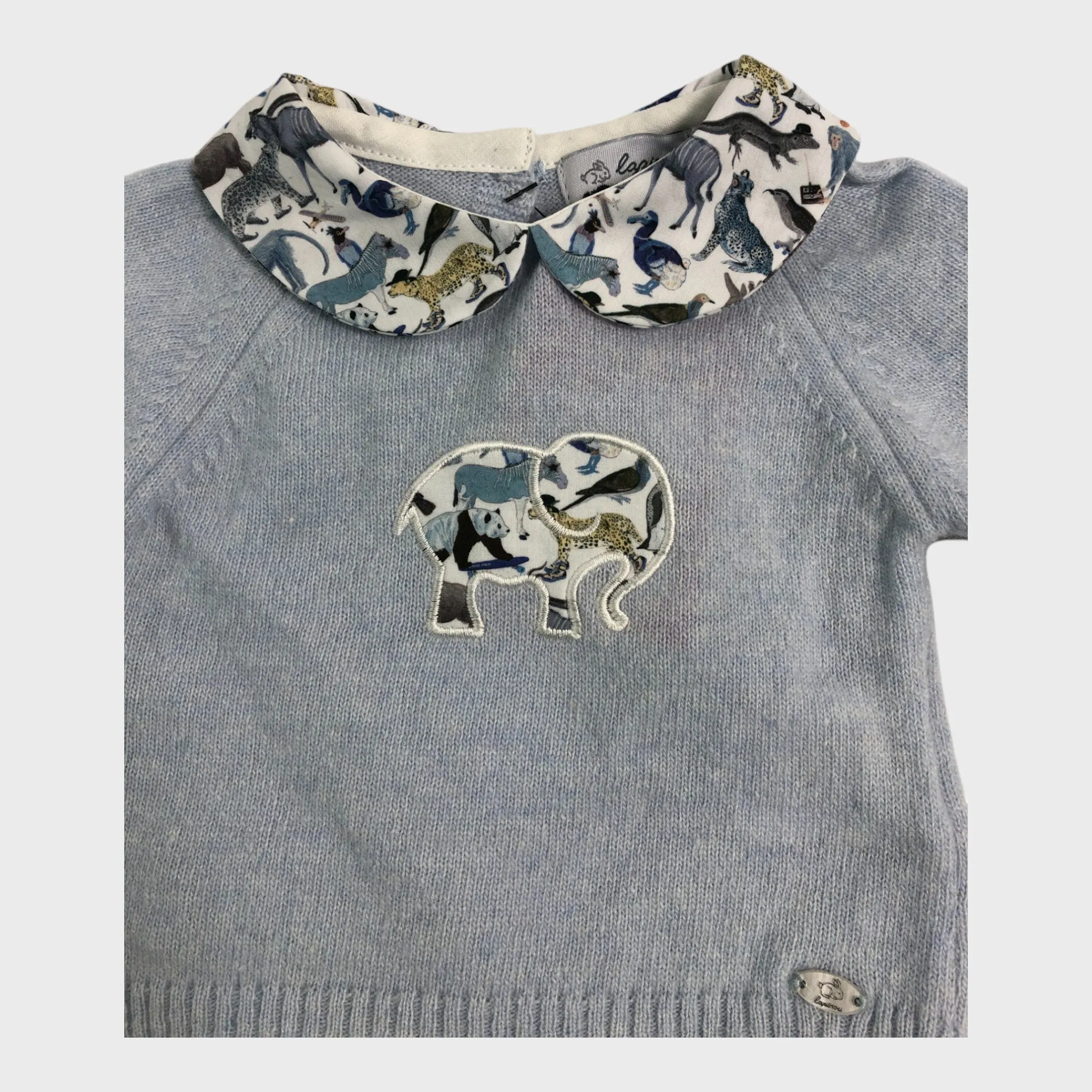 Branded Blue Zoo Print Set - Newborn