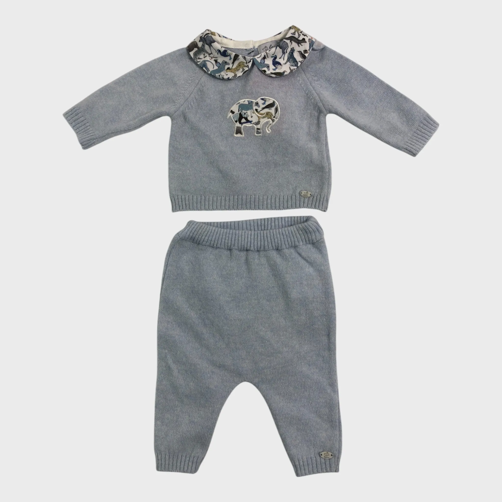 Branded Blue Zoo Print Set - Newborn
