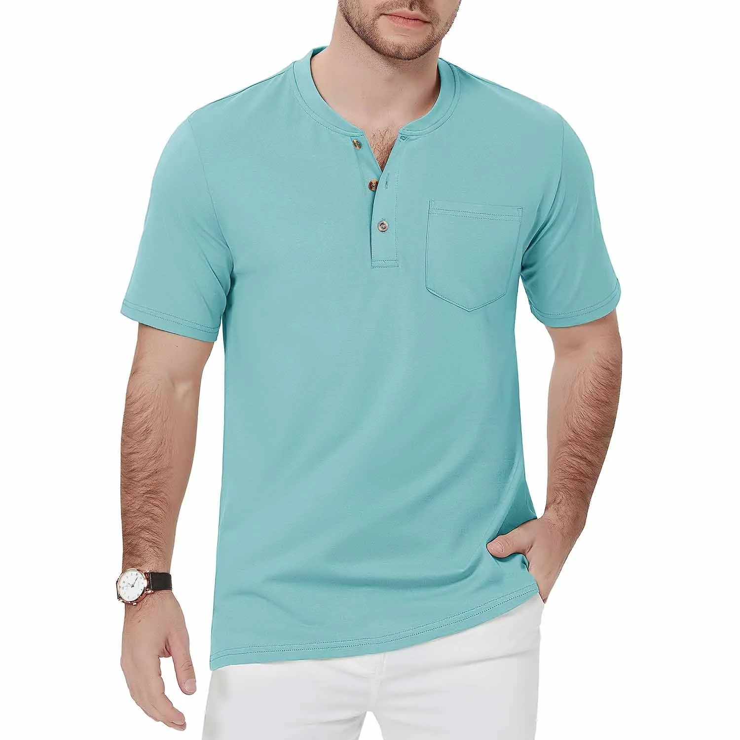 Caleb - Henley T-Shirt