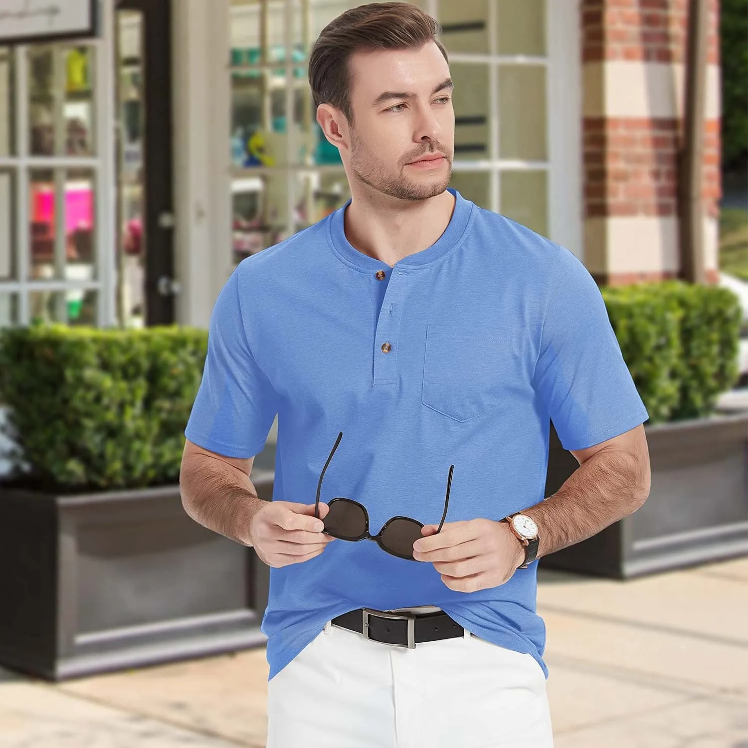 Caleb - Henley T-Shirt