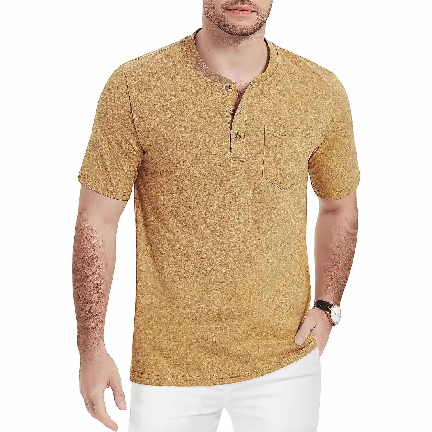 Caleb - Henley T-Shirt