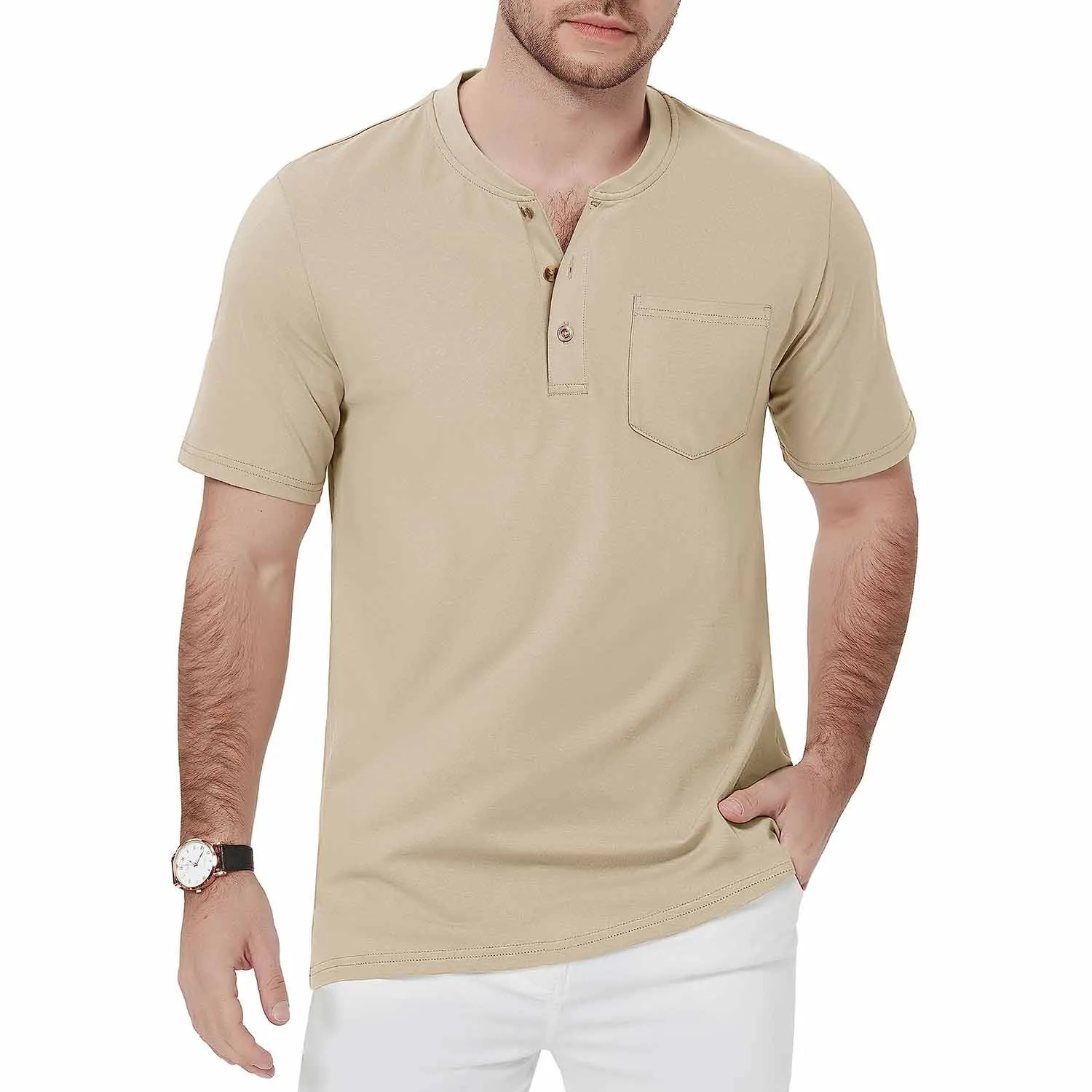 Caleb - Henley T-Shirt