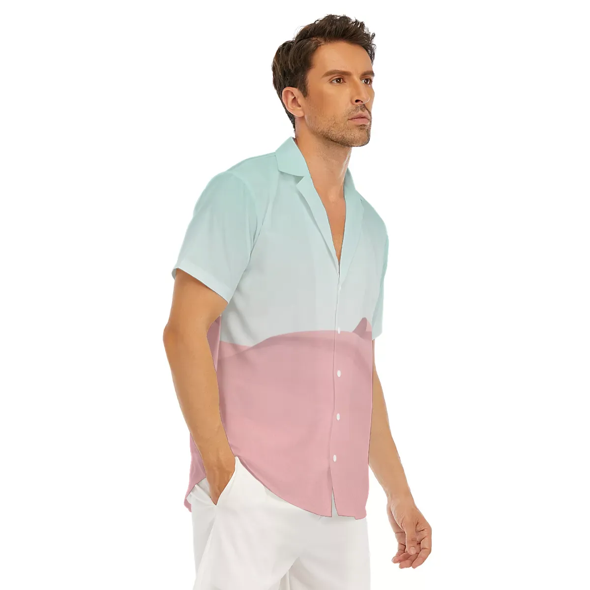 California Sand Dunes V-Neck Short Sleeve Shirt