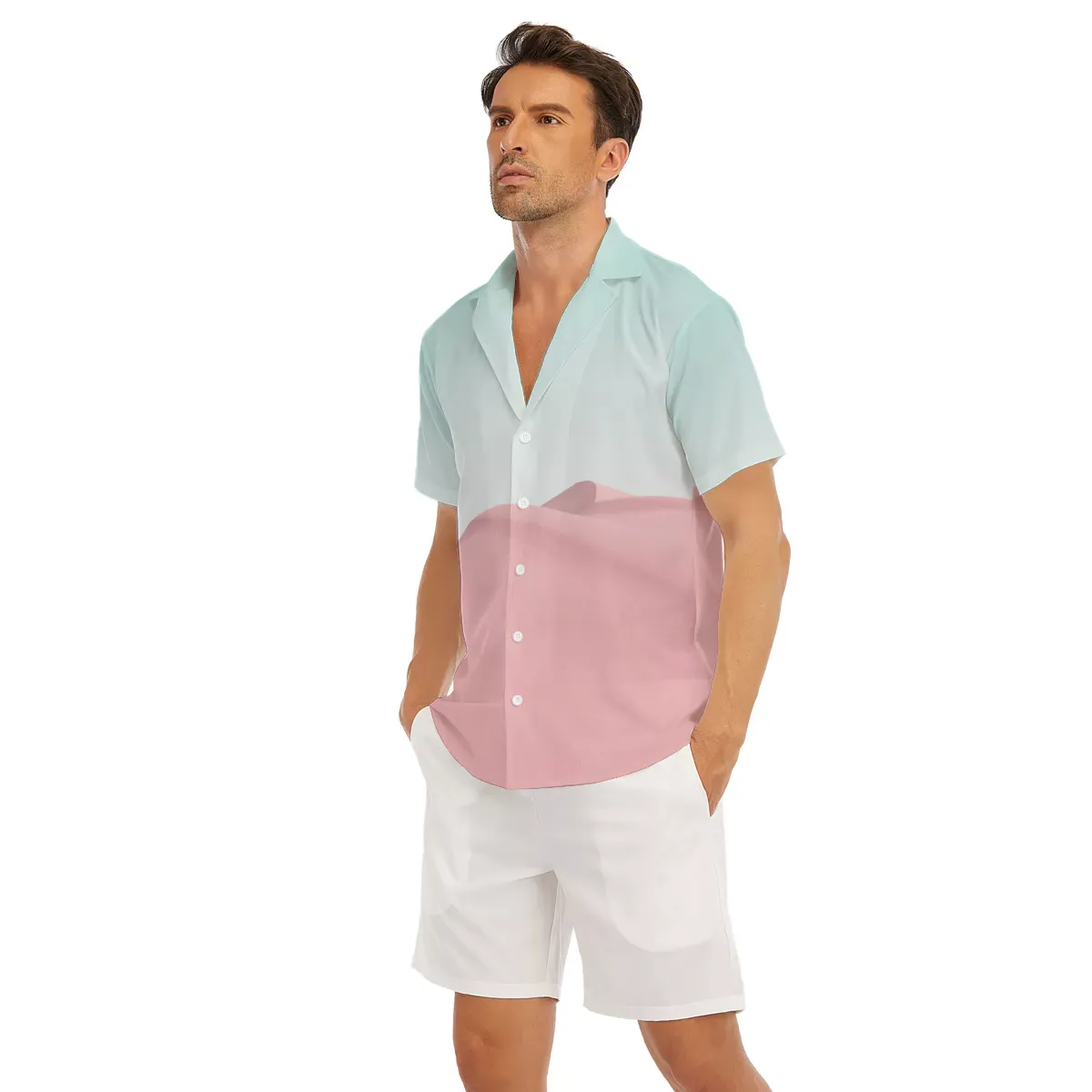 California Sand Dunes V-Neck Short Sleeve Shirt