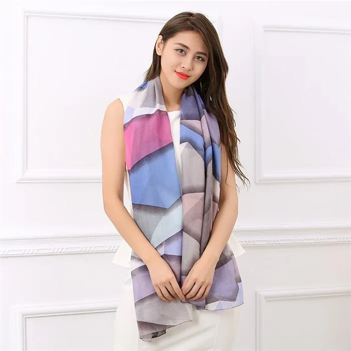 Cotton Women's Long Soft Breathable Shawl Scarf
