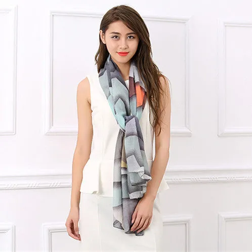 Cotton Women's Long Soft Breathable Shawl Scarf