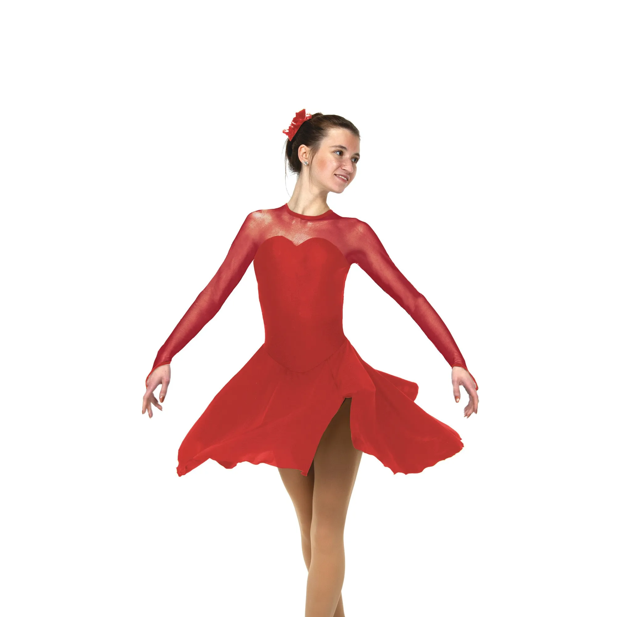 D22016P Competition Figure Skating Sweetheart Dance Dress PLAIN