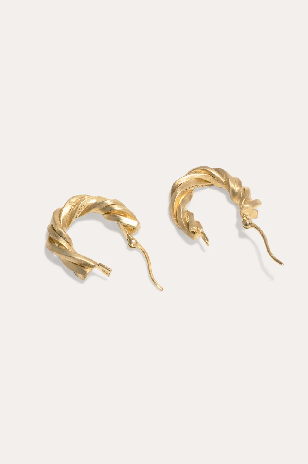 Deep State - Gold Vermeil Hoop Earrings