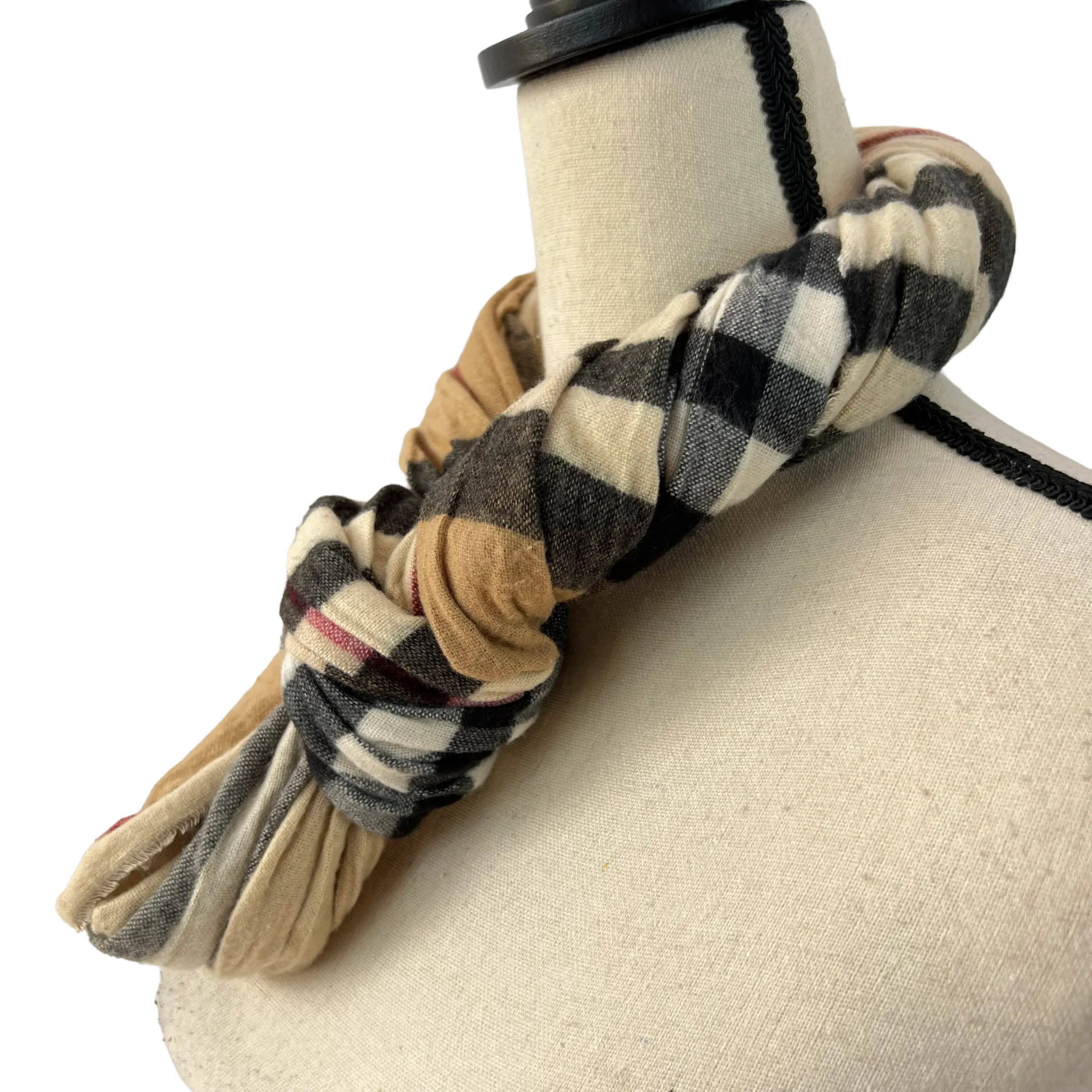 Dillard's Plaid Infinity Scarf Made in Germany