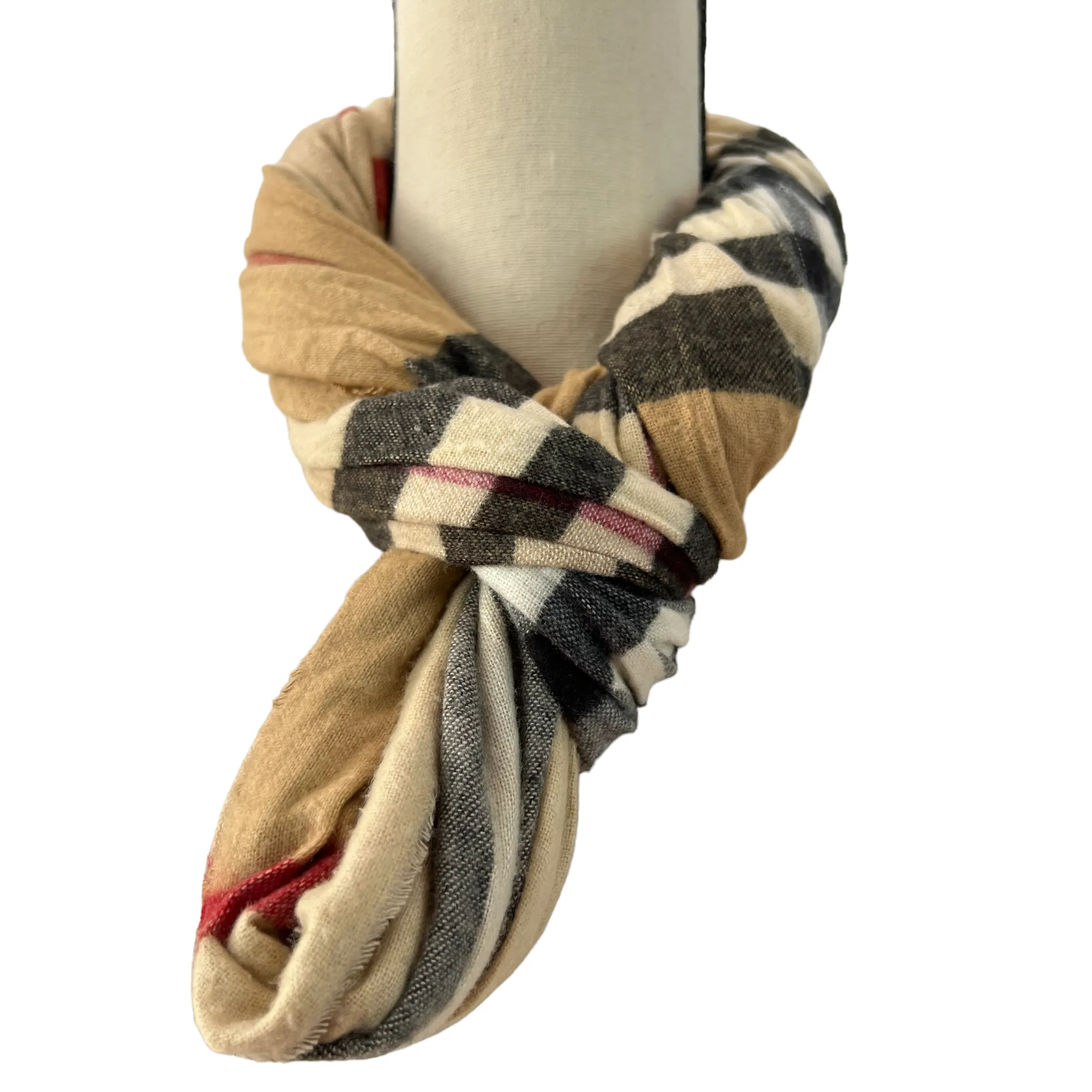 Dillard's Plaid Infinity Scarf Made in Germany