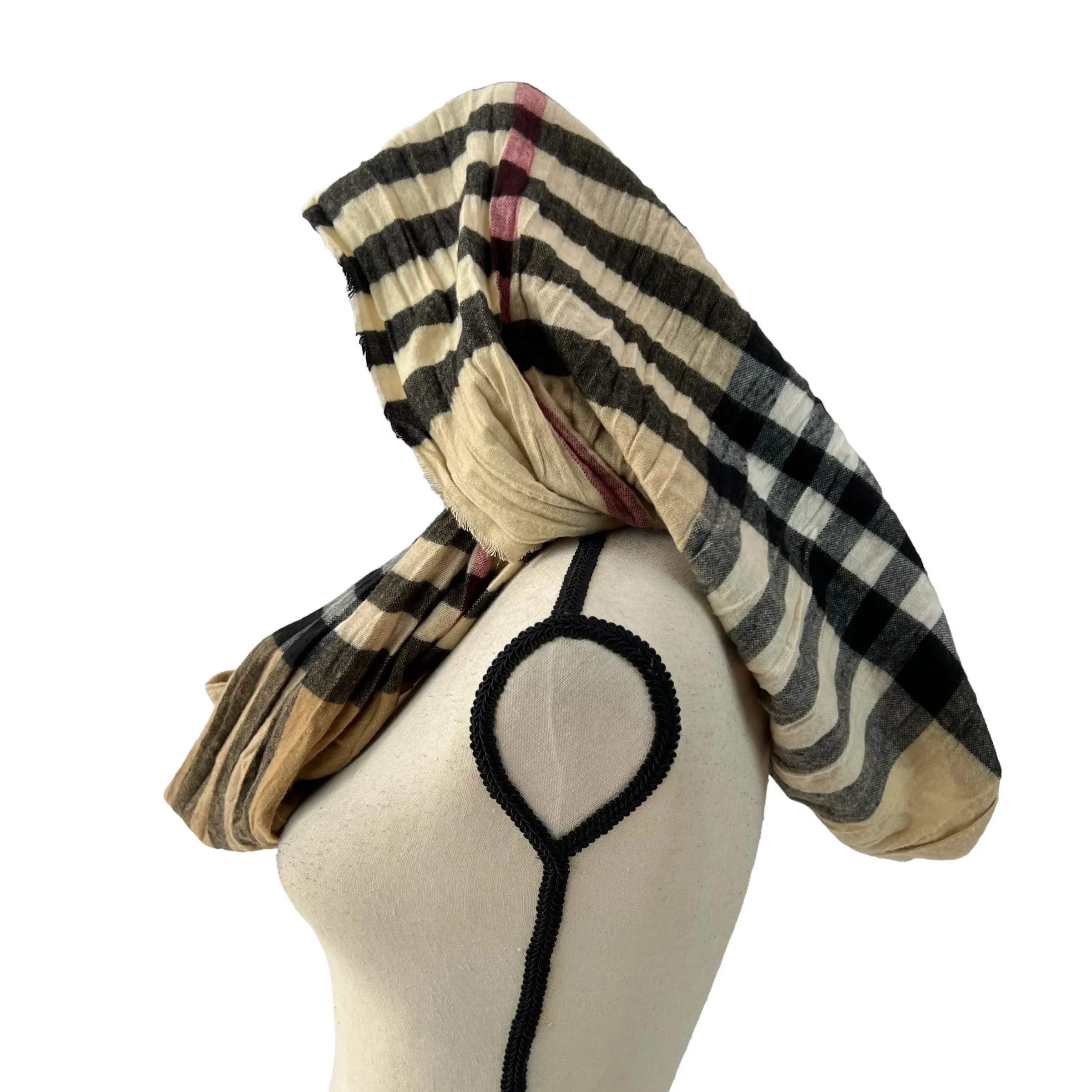 Dillard's Plaid Infinity Scarf Made in Germany
