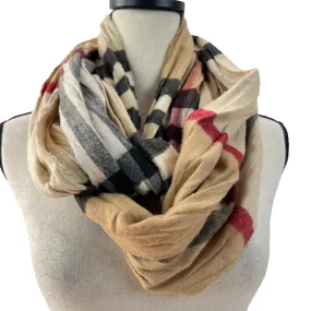 Dillard's Plaid Infinity Scarf Made in Germany