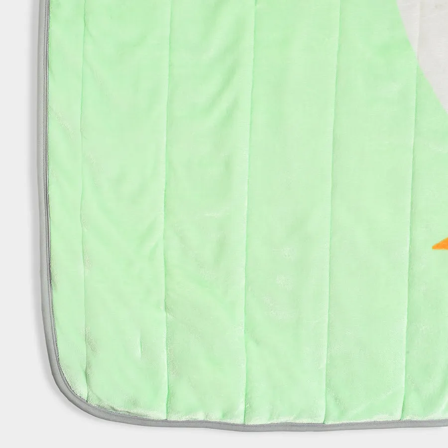 Farm Friends Green Knitted Quilt