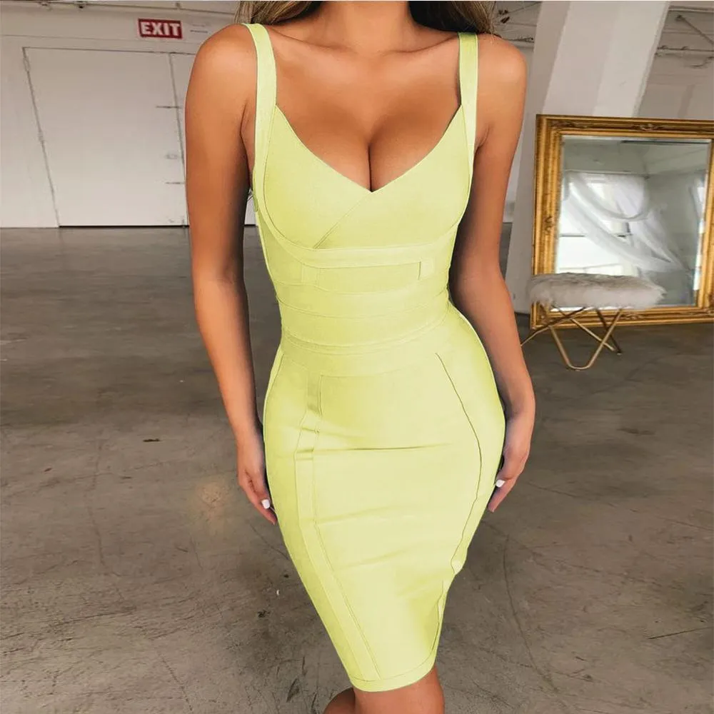 FashionSierra - Spaghetti Strap Summer Sexy Women Bandage Dress