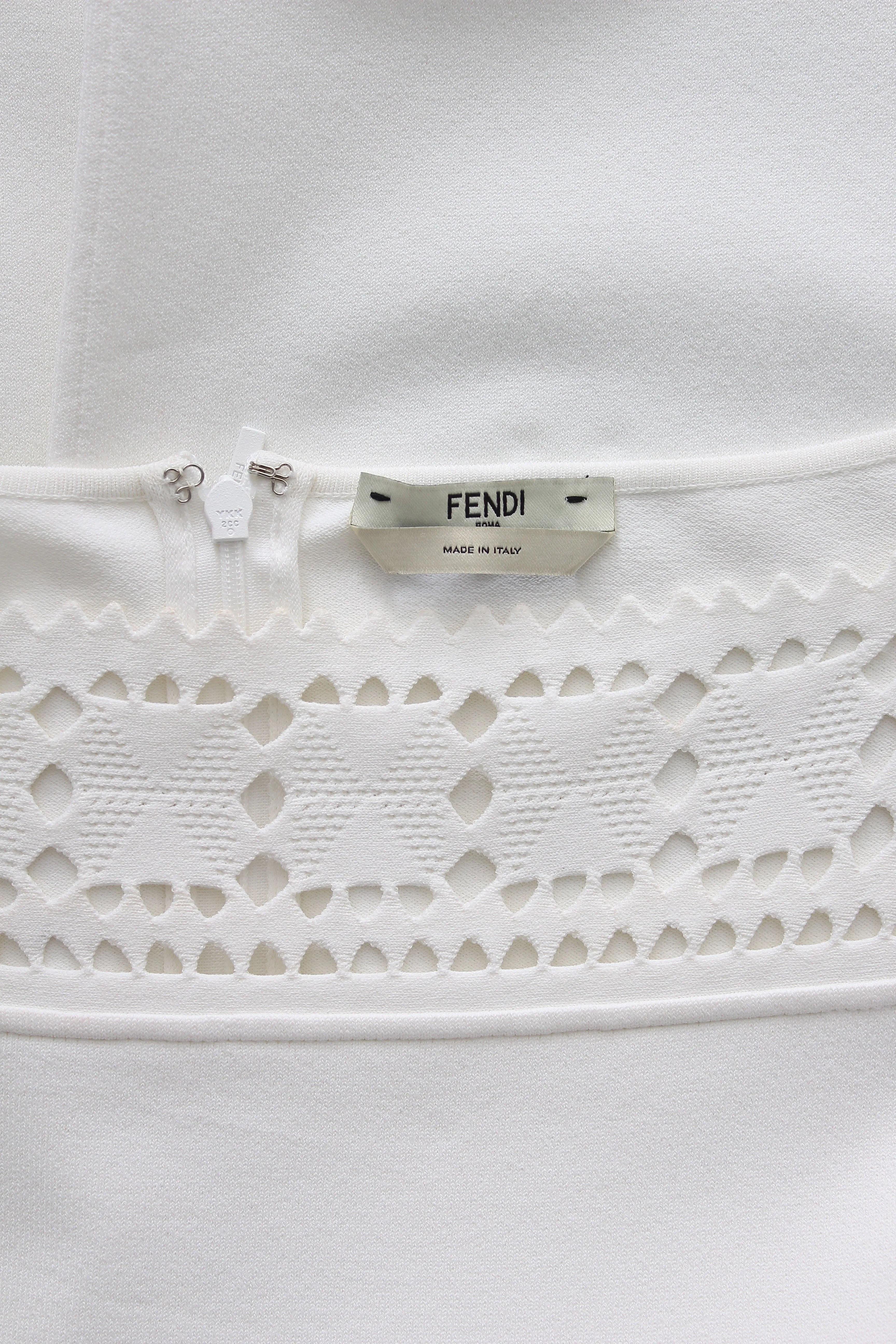 Fendi Cut-Out Stretch-Knit Dress