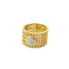 Four Row Chain Fashion Ring