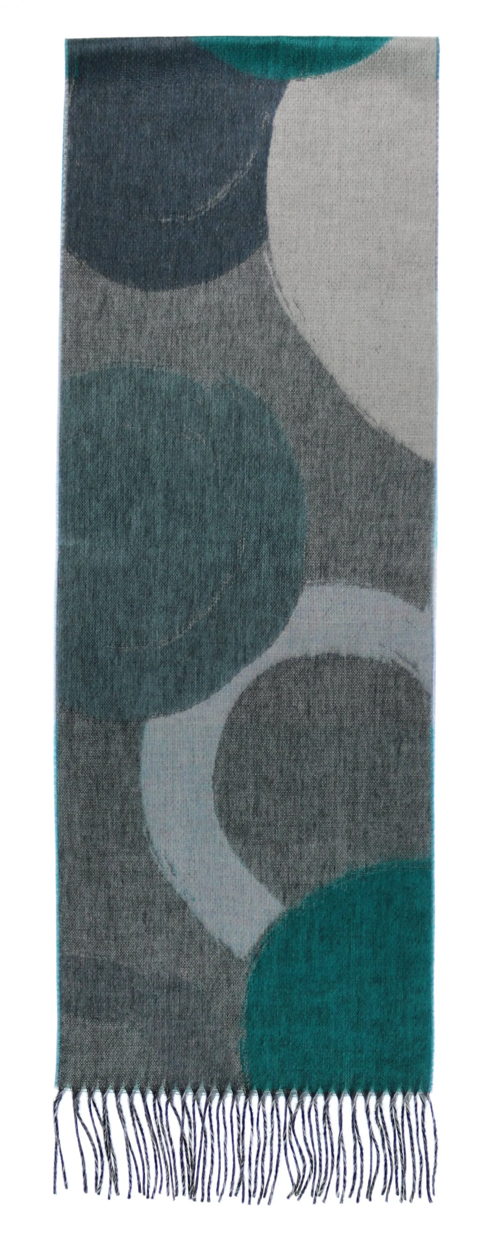 FRAAS - The Scarf Company - Brushstroke Circles: Brick
