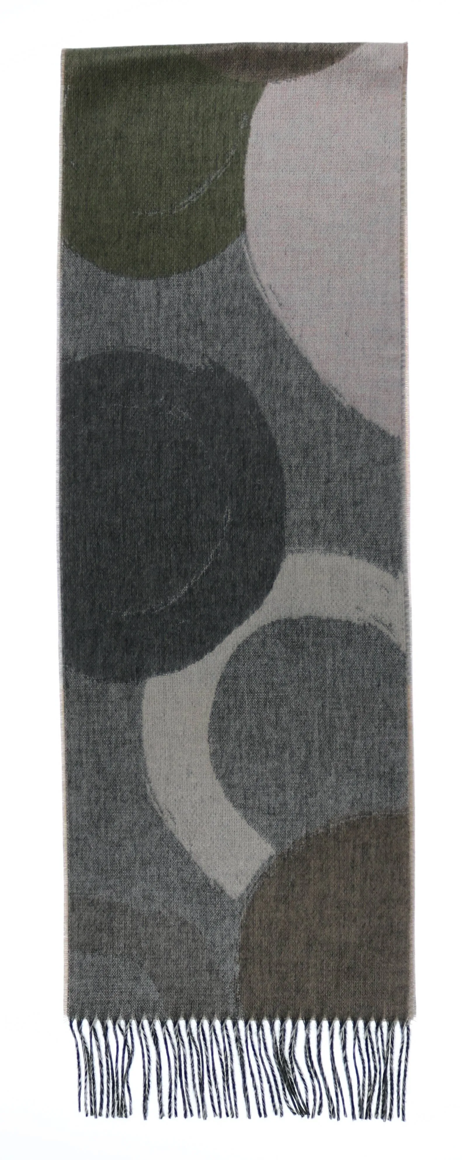 FRAAS - The Scarf Company - Brushstroke Circles: Brick