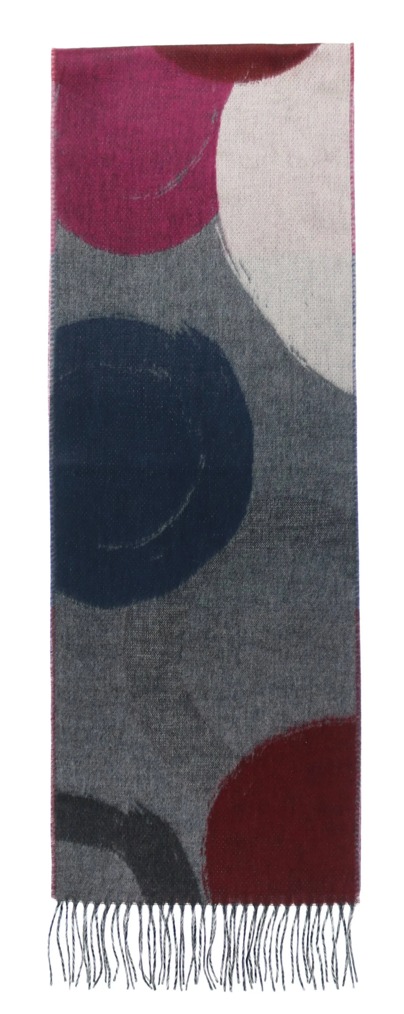 FRAAS - The Scarf Company - Brushstroke Circles: Brick