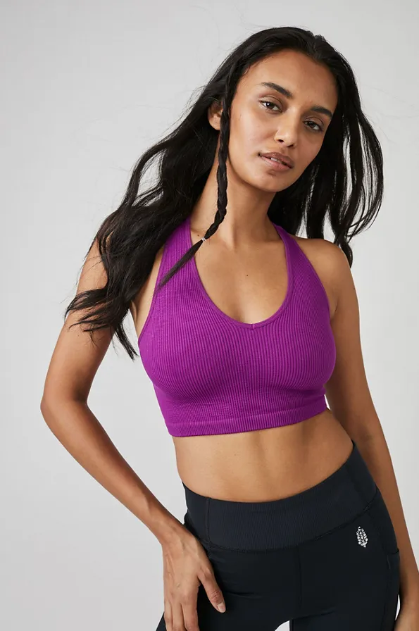 Free People Movement Free Throw Crop - Vivid Violet