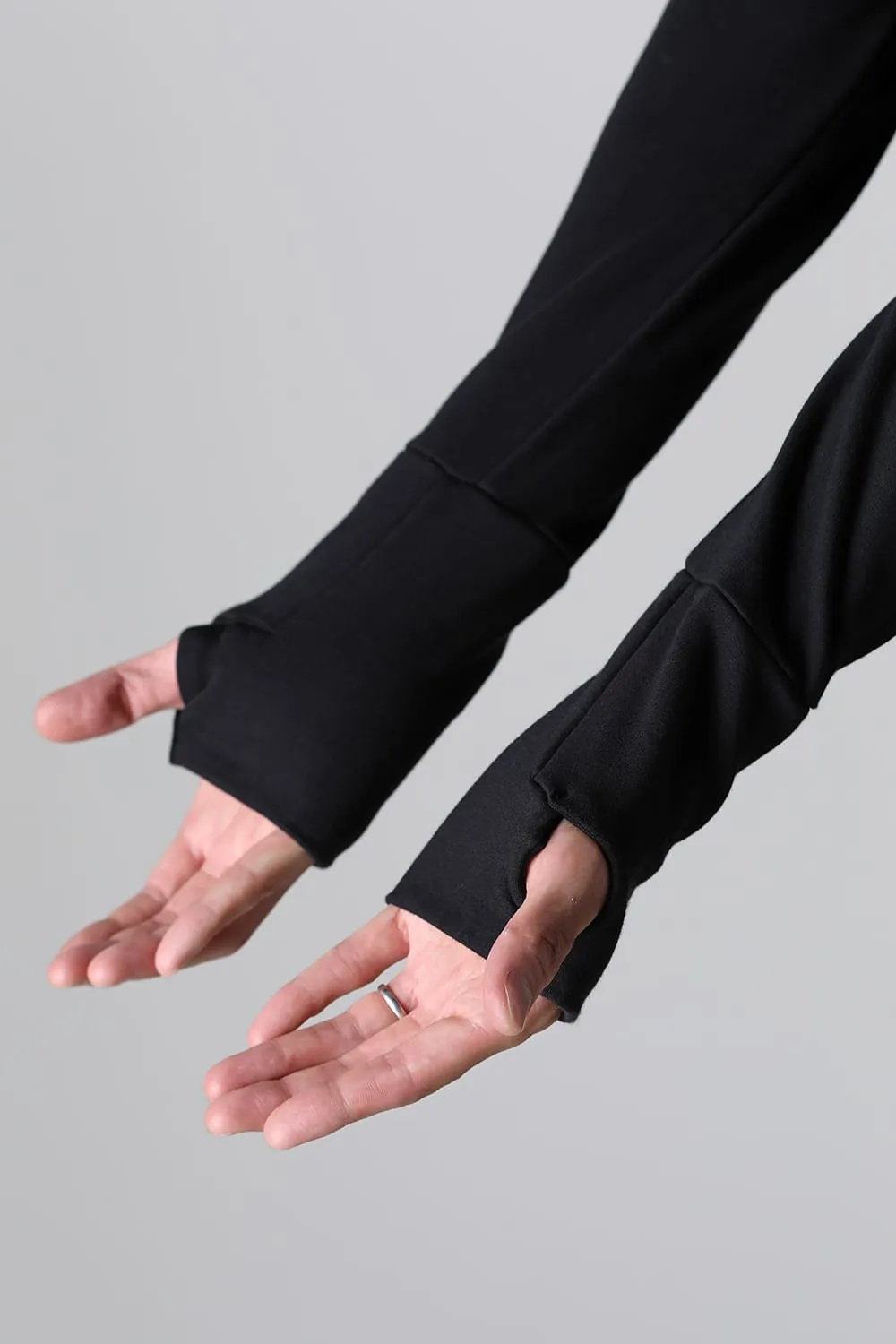 Henry Zip Up Jersey Black