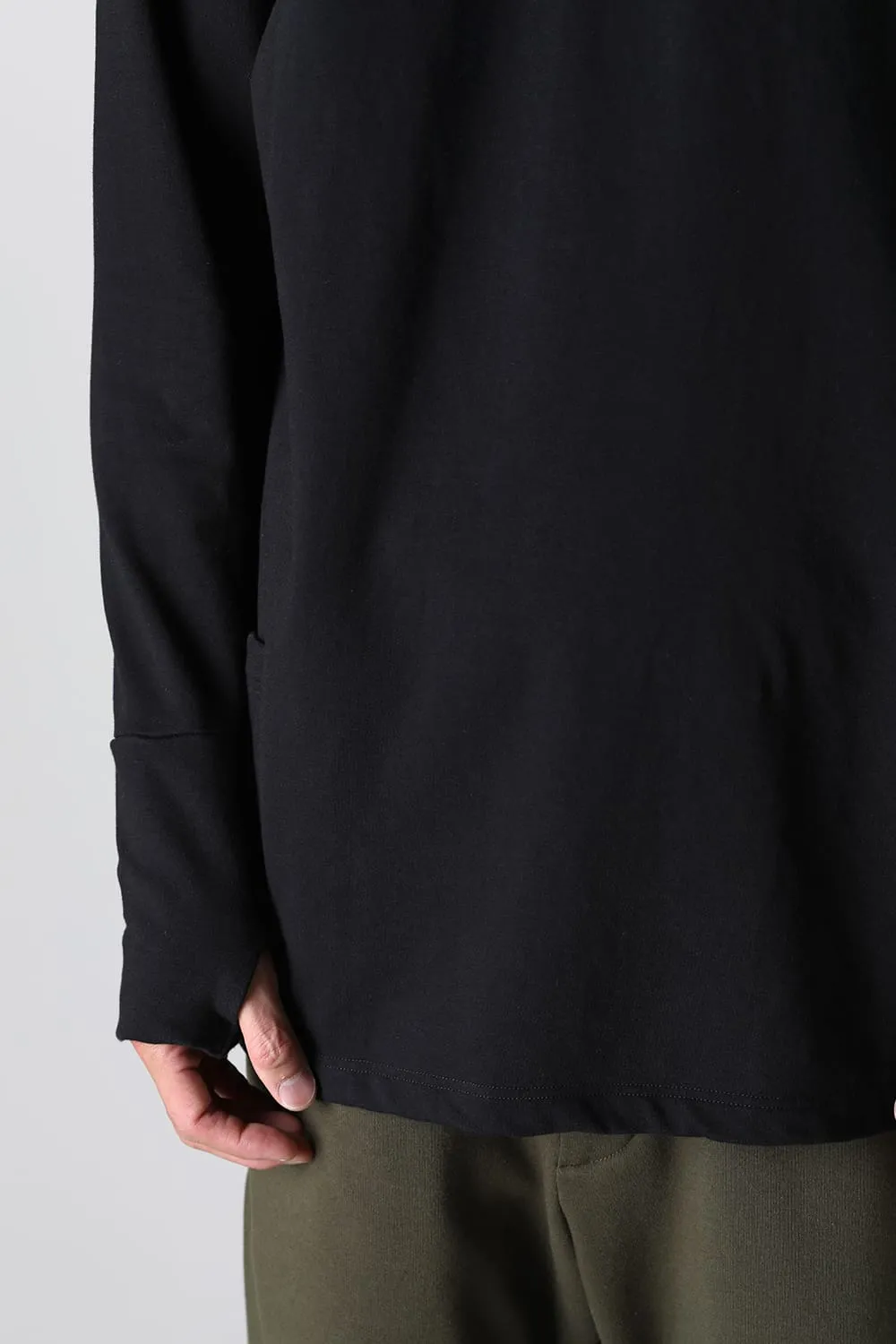 Henry Zip Up Jersey Black