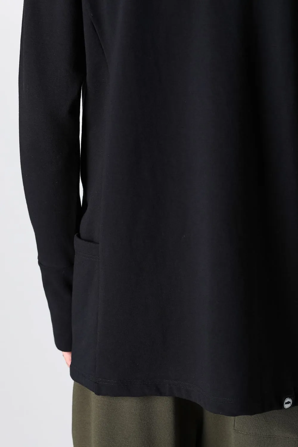 Henry Zip Up Jersey Black